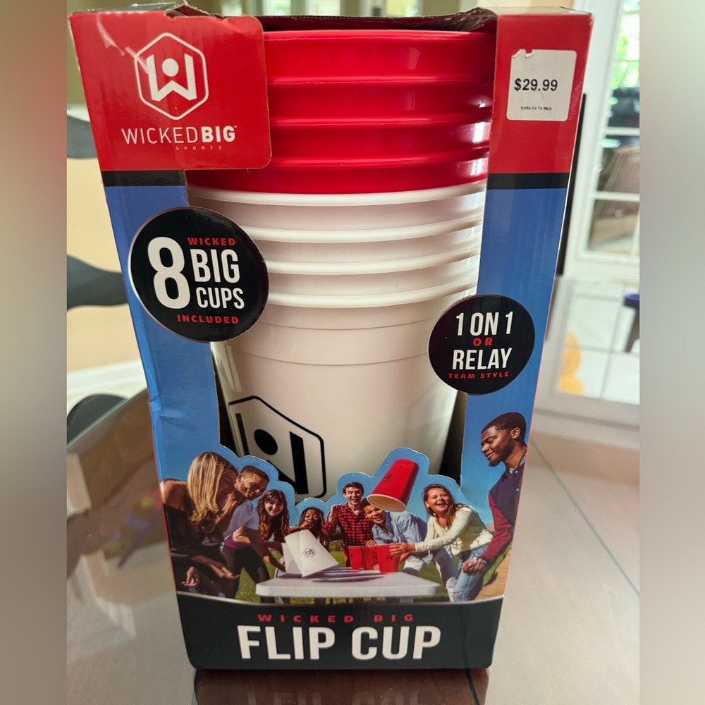 Wicked Big Flip Cup game. NEW